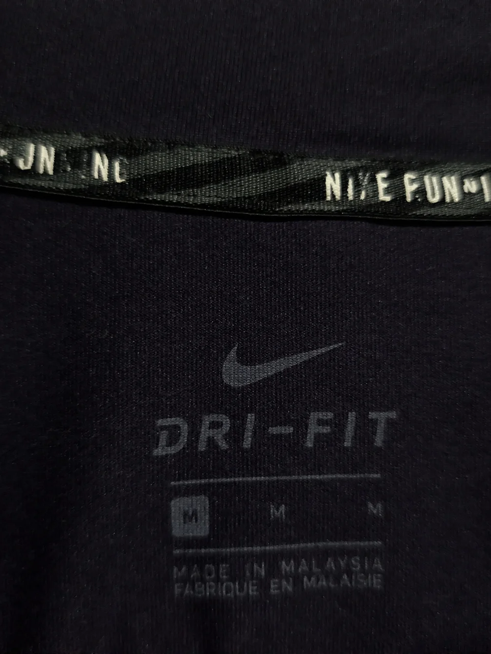 Nike Men's Long Sleeve Quarter-Zip Performance Jacket - Navy